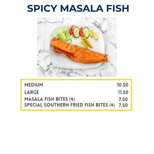  Menu Goodmayes Fish & Chips Ilford Essex